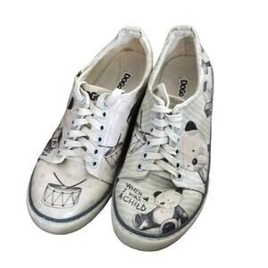Dogo shoes When I was a child design teddy bear drum size eu 36 us 5.5 vegan
